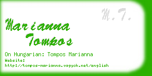 marianna tompos business card